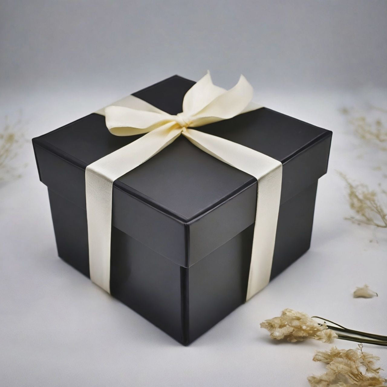 Black Gift Box Square